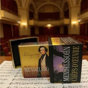 Mendelssohn Complete Masterworks Music Box Set - Gold and Black